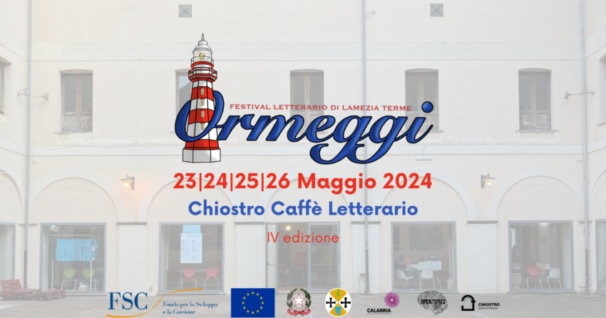 Dal 23 al 26 maggio torna “Ormeggi – Festival Letterario di Lamezia Terme”